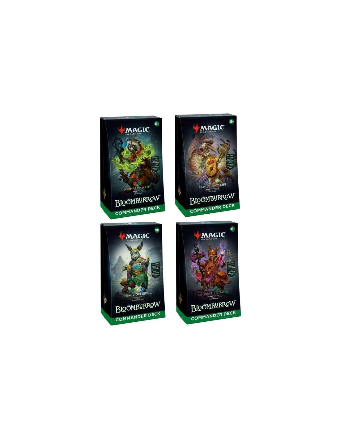 Pack 4 Mazos de Commander Bloomburrow - Inglés
