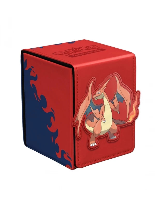 ULTRA PRO: Caja de mazo Alcove Flip Deck Box Charizard Y Pokémon - Pokemon