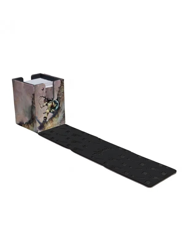 ULTRA PRO: Caja de mazo Alcove Flip "Warrior with Ball and Chain" Frank Frazetta