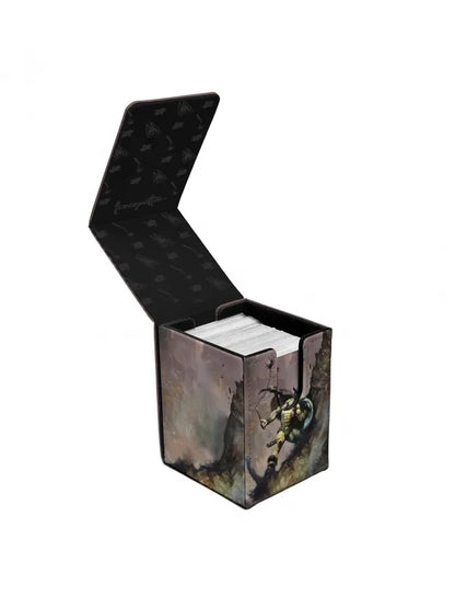 ULTRA PRO: Caja de mazo Alcove Flip "Warrior with Ball and Chain" Frank Frazetta