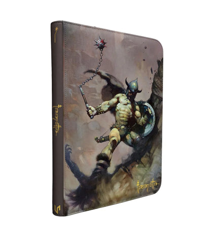 ULTRA PRO: Carpeta 9 Bolsillos con cremallera Premium Pro-Binder "Warrior with Ball and Chain" Frank Frazetta