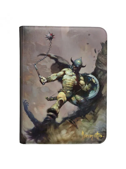 ULTRA PRO: Carpeta 9 Bolsillos con cremallera Premium Pro-Binder "Warrior with Ball and Chain" Frank Frazetta