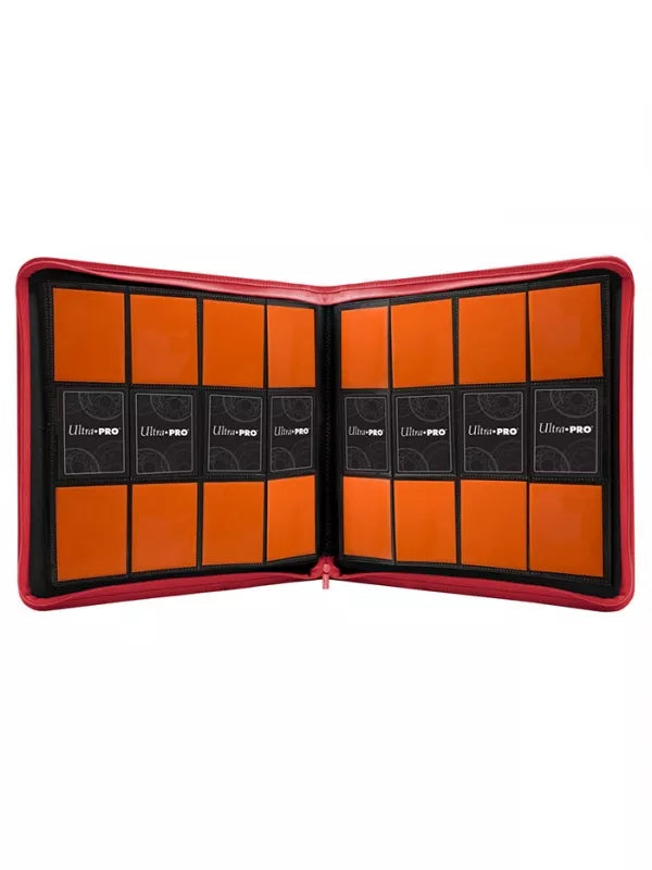 ULTRA PRO: CARPETA CON CREMALLERA - 12 BOLSILLOS - ROJO