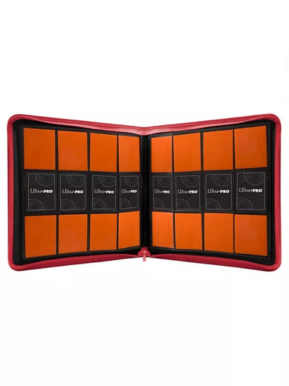 ULTRA PRO: CARPETA CON CREMALLERA - 12 BOLSILLOS - ROJO