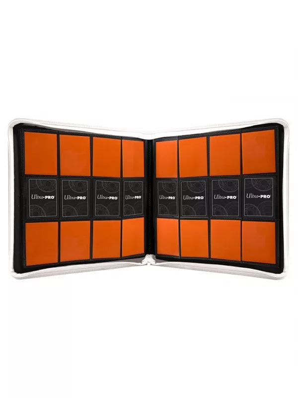 ULTRA PRO: CARPETA CON CREMALLERA - 12 BOLSILLOS - BLANCO