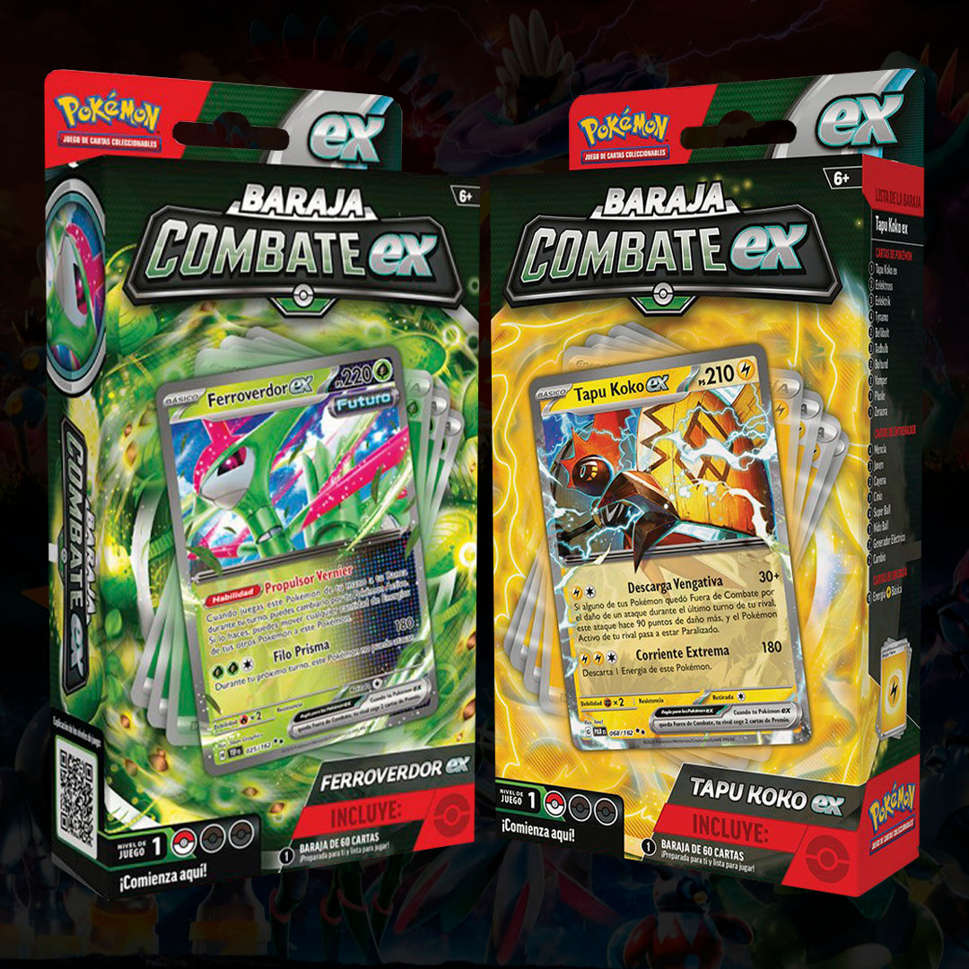 POKEMON TCG: BARAJA DE COMBATE EX - FERROVERDOR Ex / TAPU KoKo Ex - ESPAÑOL