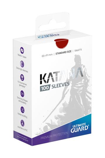 Ultimate Guard Katana Sleeves Tamaño Estándar Rojo (100)