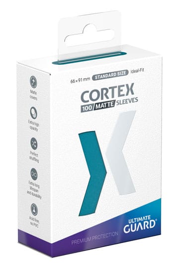 Ultimate Guard Cortex Sleeves Tamaño Estándar Gasolina Azul Mate (100)