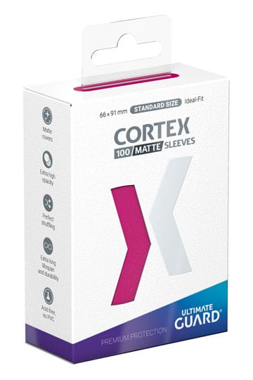 Ultimate Guard Cortex Sleeves Tamaño Estándar Matte Pink (100)