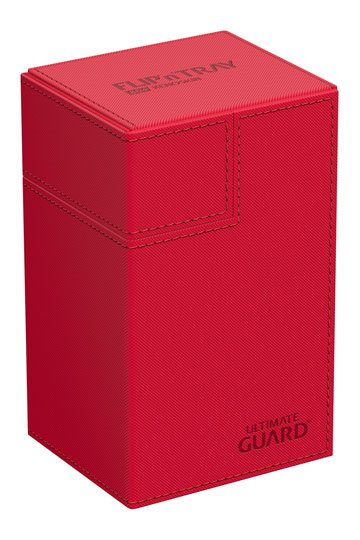 Ultimate Guard: Flip`n`Tray 80+ XenoSkin Monocolor - Rojo