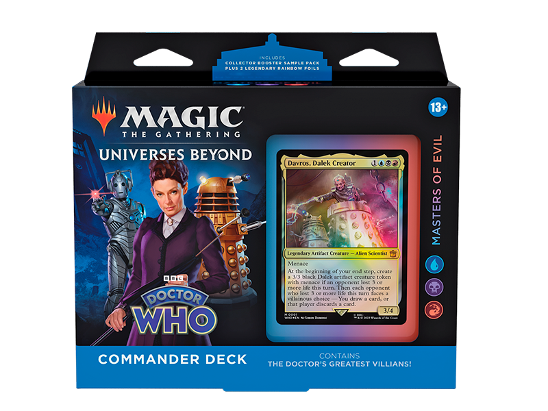 MAGIC THE GATHERING UNIVERSE BEYOND: - DOCTOR WHO - MASTERS OF EVIL COMMANDER DECK - (INGLÉS)