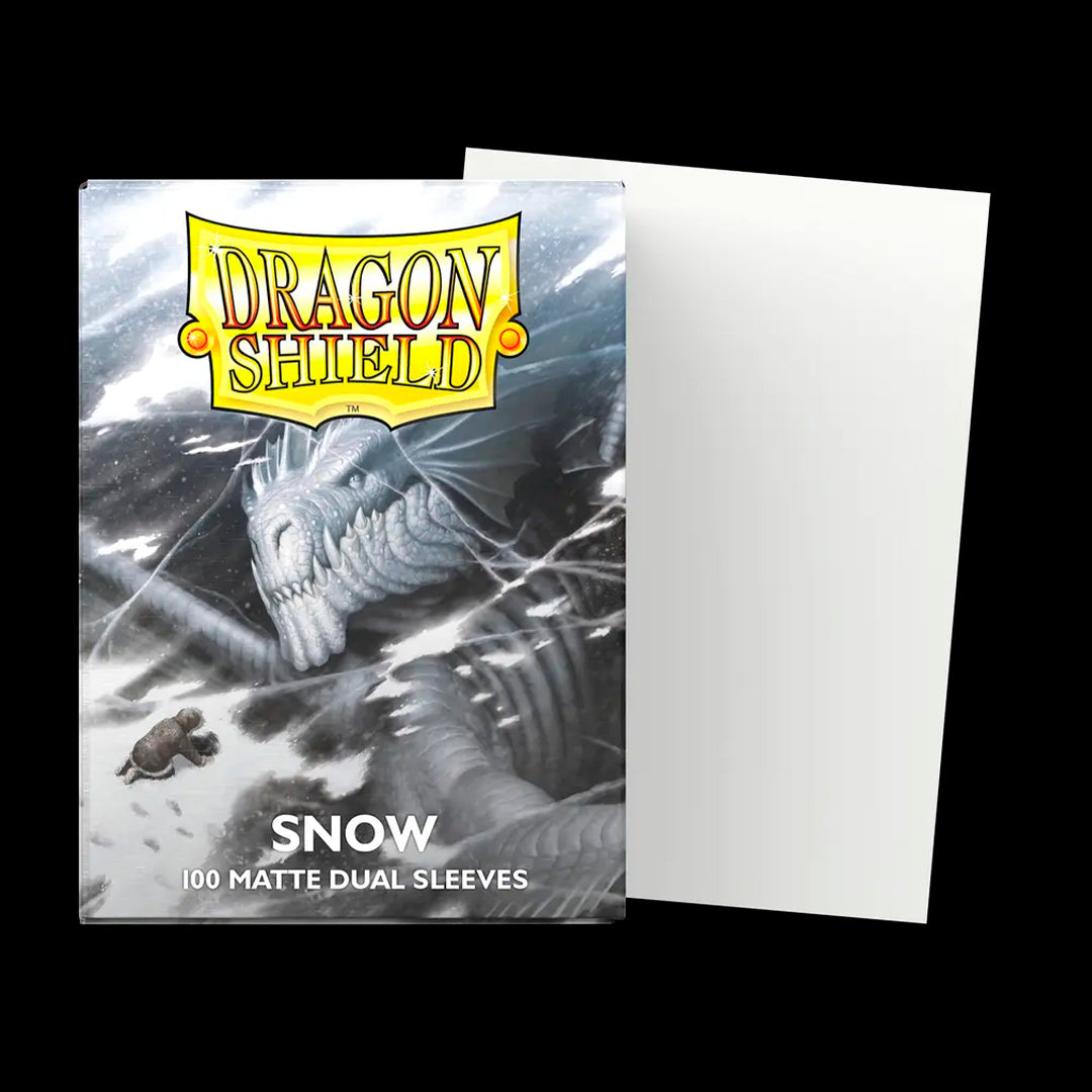 DRAGON SHIELD - 100 SLEEVES SNOW MATTE - DUAL