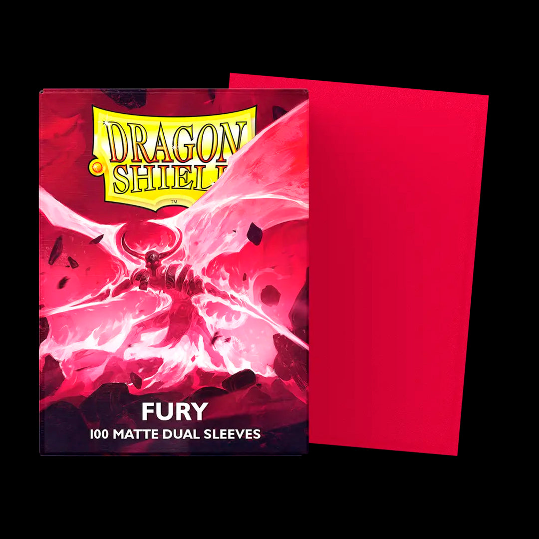 DRAGON SHIELD - 100 SLEEVES FURY MATTE - DUAL