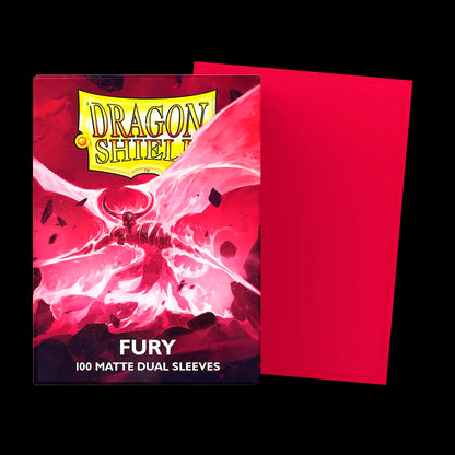 DRAGON SHIELD - 100 SLEEVES FURY MATTE - DUAL