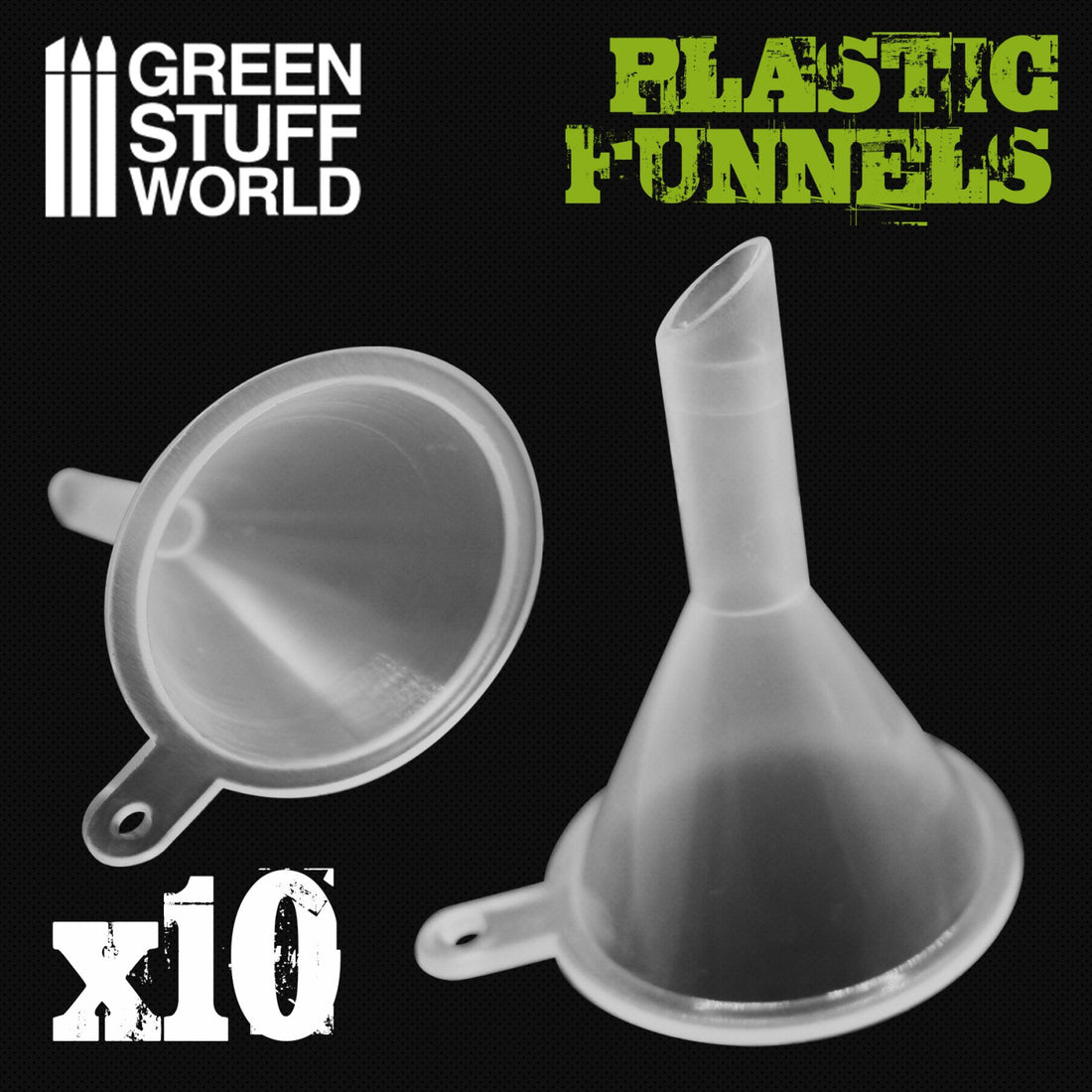 Embudos de plastico