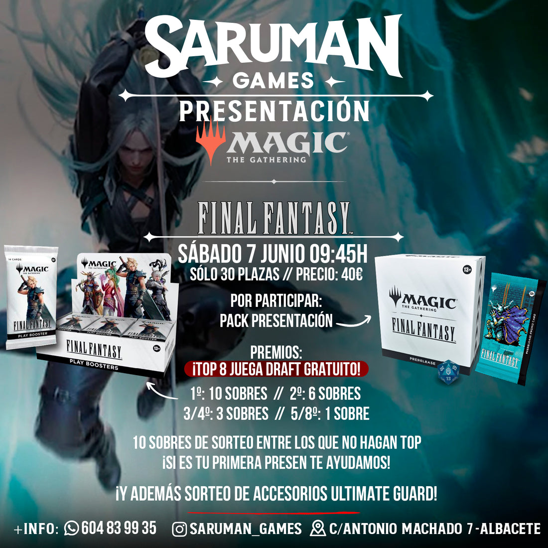 PRESENTACIÓN MAGIC: THE GATHERING – FINAL FANTASY – SÁBADO 7 DE JUNIO