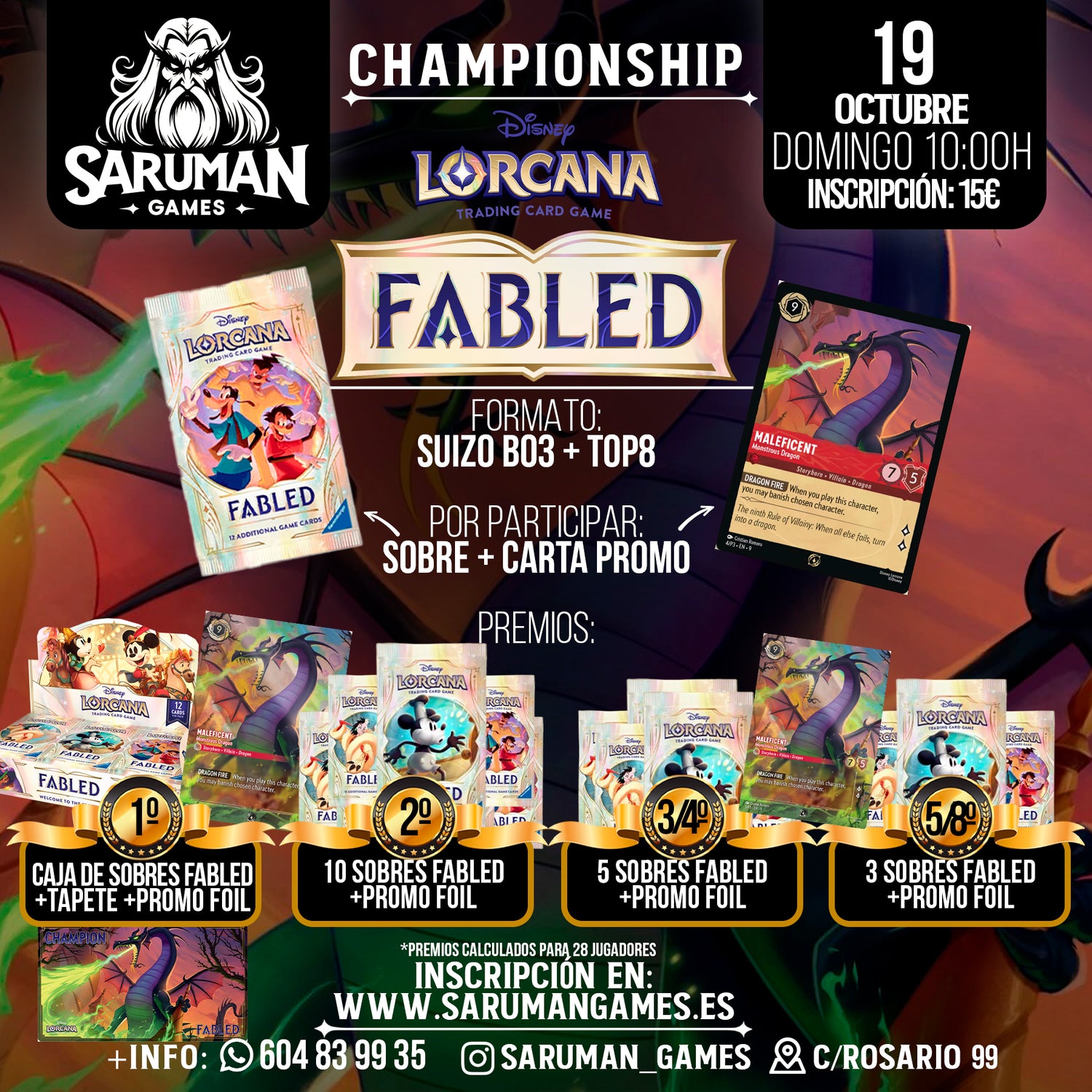 CHAMPIONSHIP LORCANA – FABLED