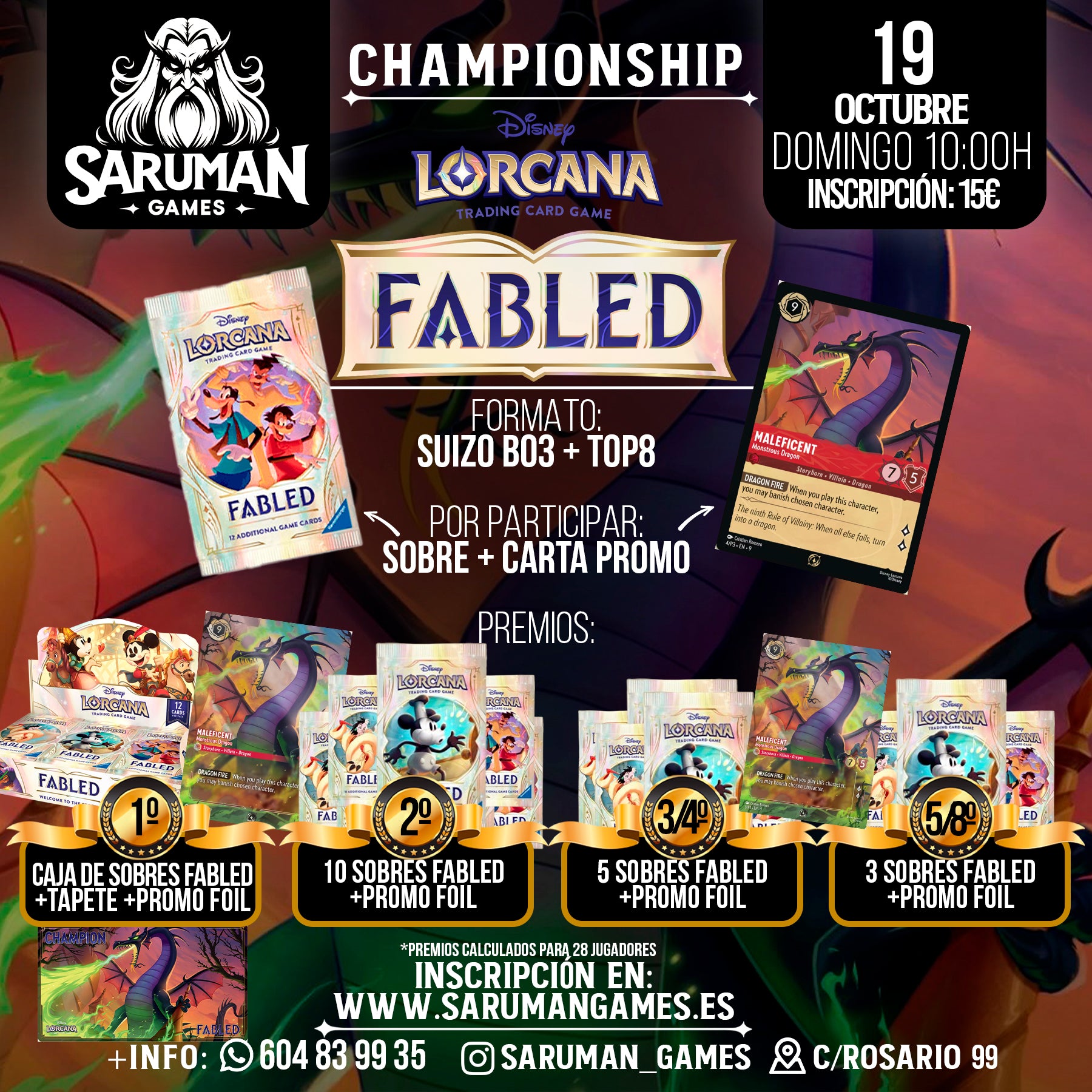CHAMPIONSHIP LORCANA – FABLED