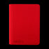 Álbum Vault X Exo-Tec Zip Binder XXL Fire Red de 16 bolsillos, cubierta roja cerrada en vista frontal.