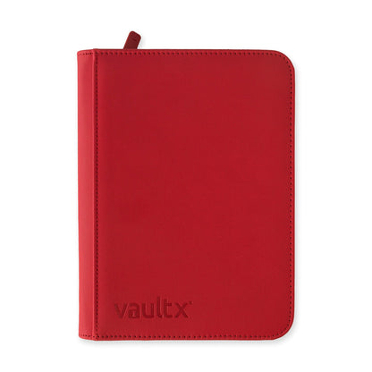 Vault X: Exo-Tec Zip Binder4-Pocket - Red - (160 huecos)