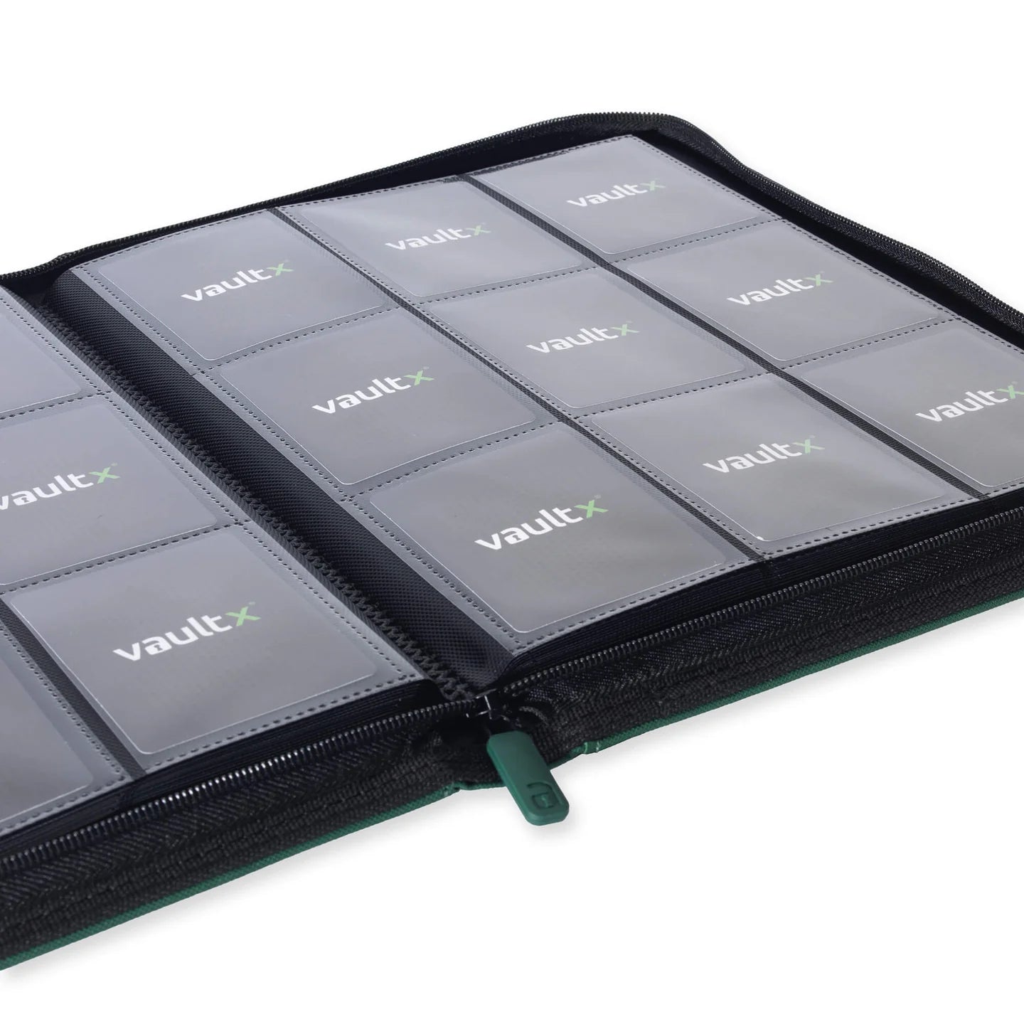 Vault X: Exo-Tec Zip Binder9-Pocket - Forest Green- (360 huecos)