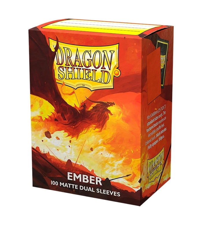DRAGON SHIELD - 100 SLEEVES - EMBER - DUAL