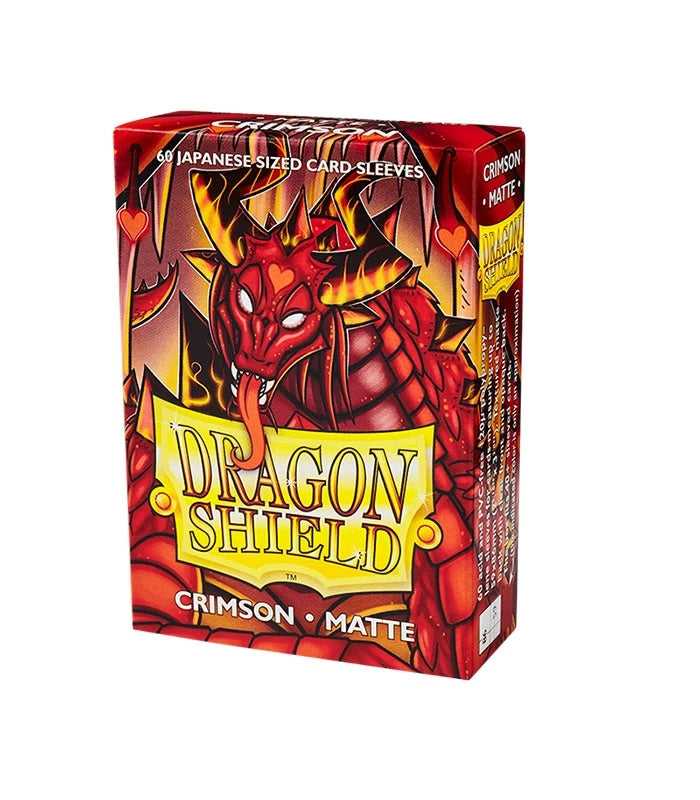 Fundas Small 59mm x 86mm Japanese Matte Crimson 60 fundas) Dragon Shield