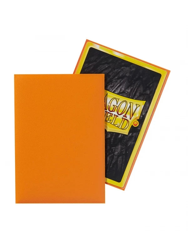 DRAGON SHIELD: JAPANESE SIZE - 62x89 - MATE NARANJA (60 FUNDAS) - Yu-Gi-Oh!