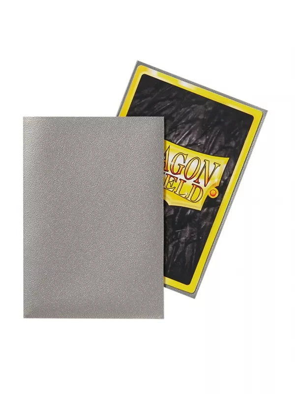 DRAGON SHIELD: JAPANESE SIZE - 62x89 - MATE PLATA (60 FUNDAS) - Yu-Gi-Oh!