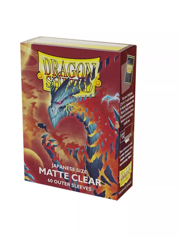 DRAGON SHIELD: JAPANESE SIZE - 62x89 - MATE TRASPARENTE (60 FUNDAS) - Yu-Gi-Oh!