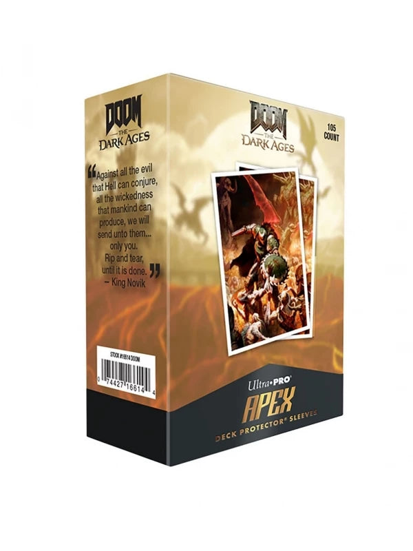 Fundas Standard 105ct Apex Deck Protector Sleeves Doom Dark Ages 1 - Ultra Pro