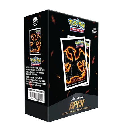 Fundas Standard 105ct APEX Deck Protector Sleeves Charizard Neon Kanto Pokémon - Ultra Pro