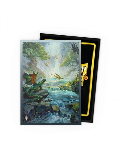 DRAGON SHIELD - 100 SLEEVES  LANDFALL SERIES - MISTY RAINFOREST