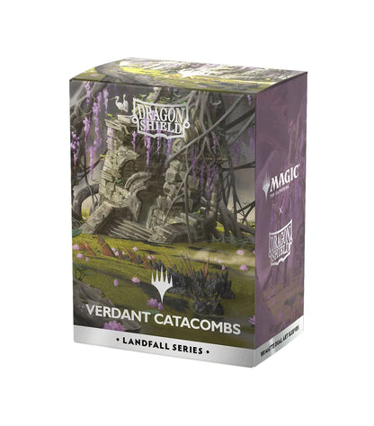 DRAGON SHIELD - 100 SLEEVES  LANDFALL SERIES - VERDANT CATACOMBS