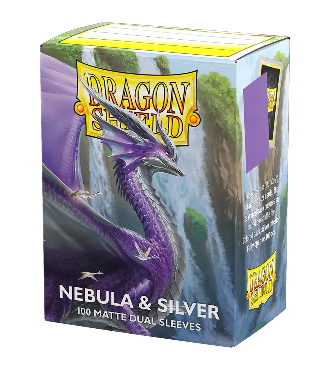 DRAGON SHIELD - 100 SLEEVES - NEBULA &amp; SILVER