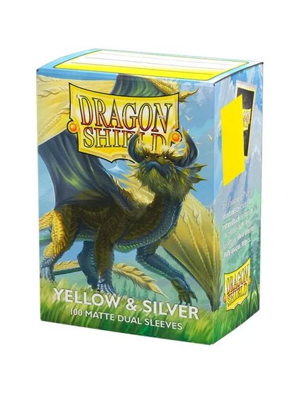 DRAGON SHIELD - 100 SLEEVES Yellow &amp; Silver