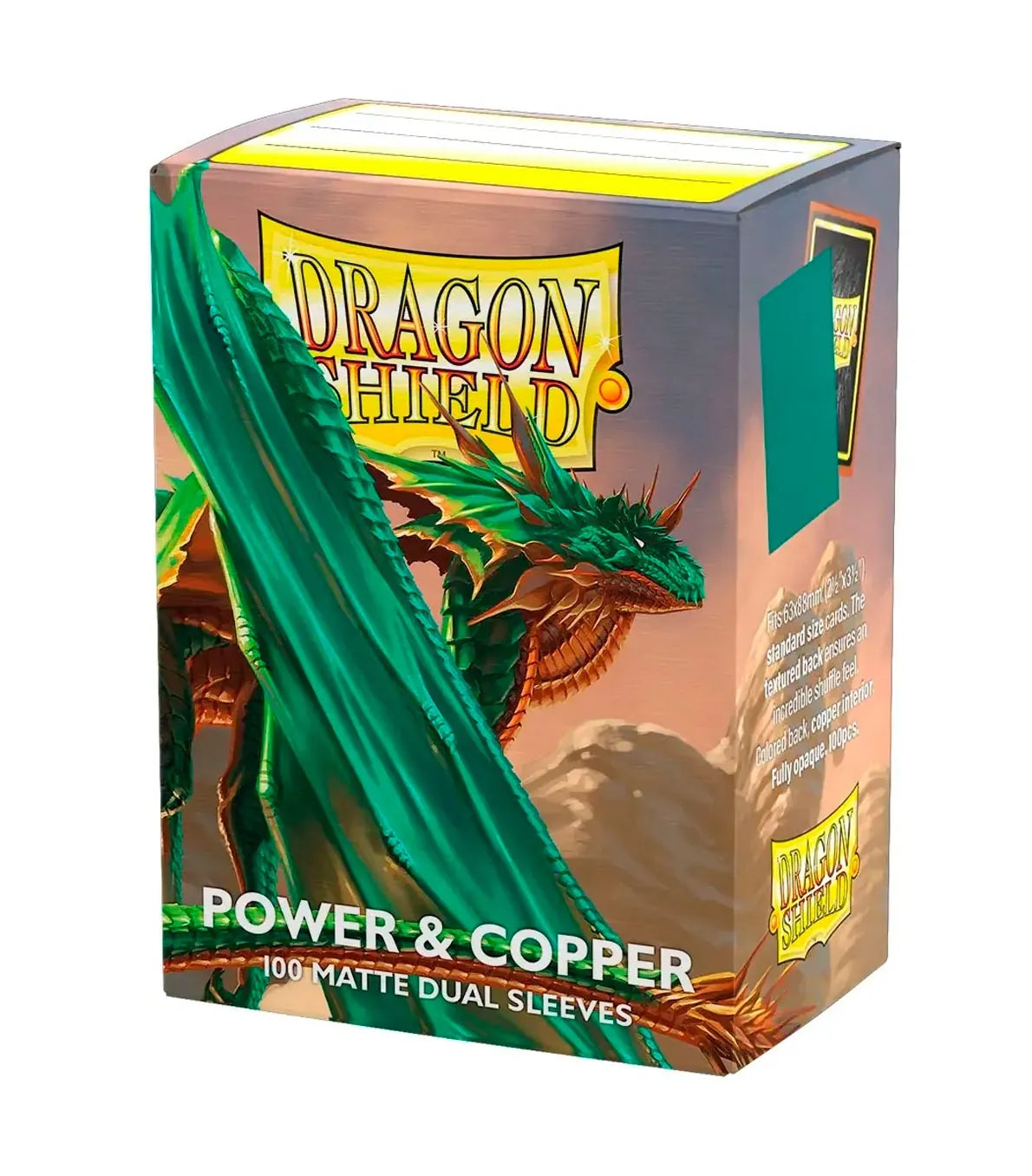 DRAGON SHIELD - 100 SLEEVES - POWER &amp; COPPER - DUAL