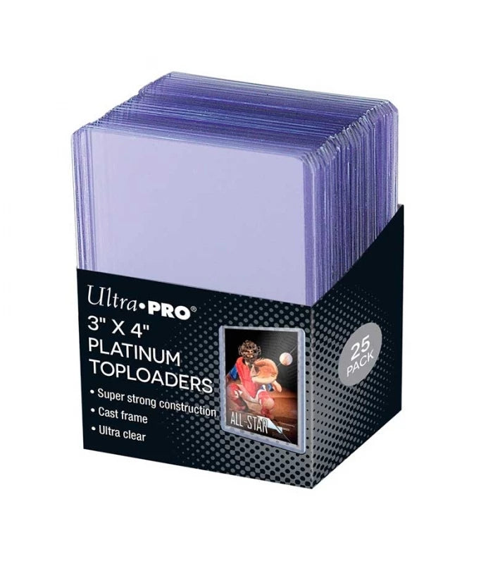 Ultra Pro: Fundas Standard Ultra Clear Platinum Toploader (25 Unidades)