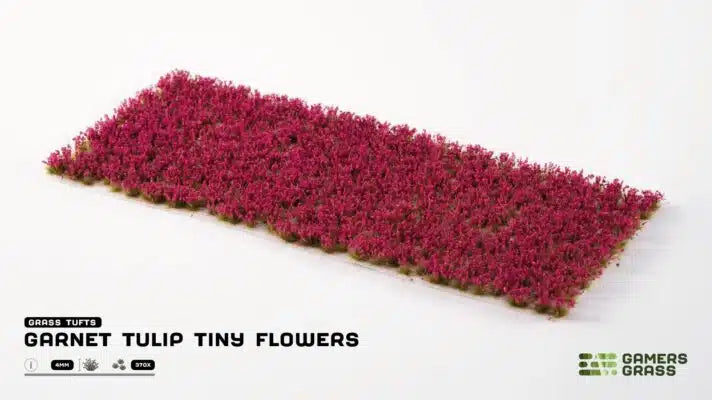 Garnet Tulip 2mm - Tiny Flowers