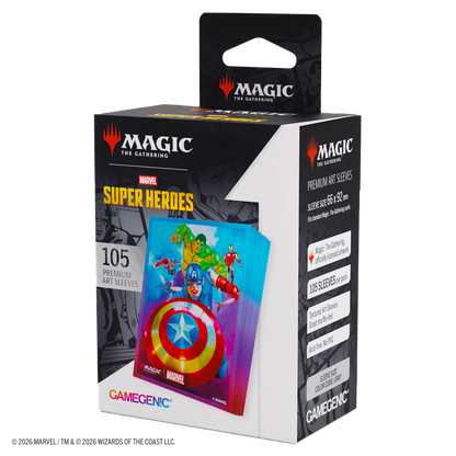 GAMEGENIC: MTG Marvel SH Art Sleeves Captain America