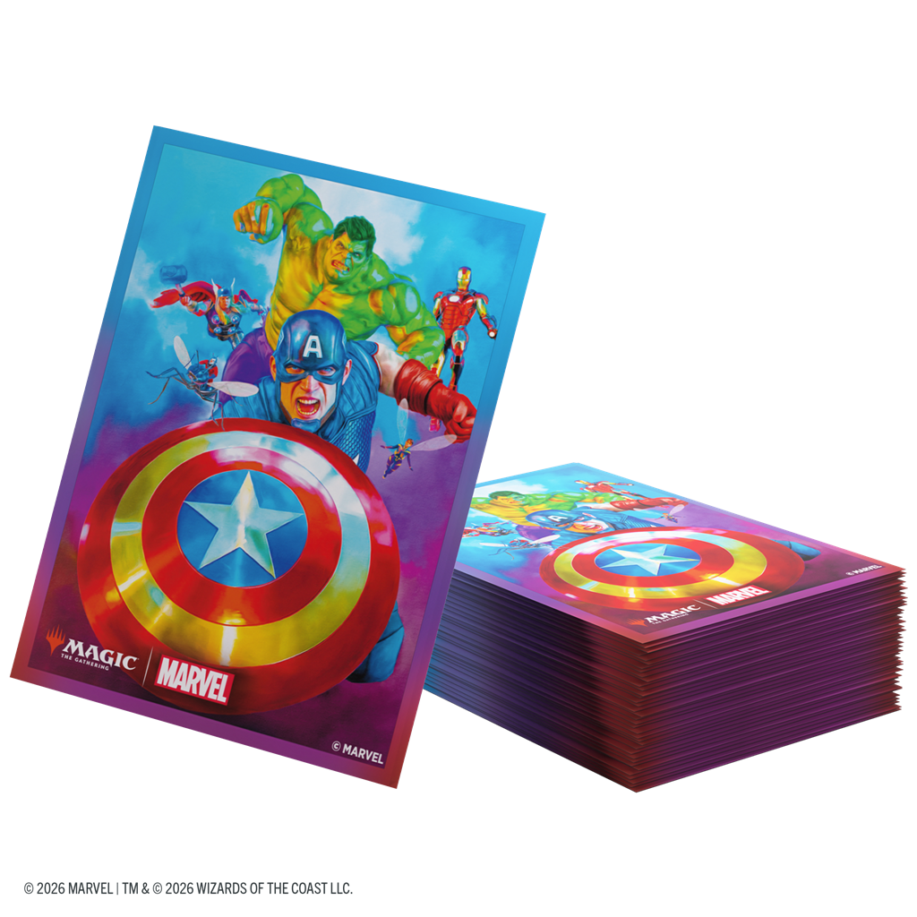 GAMEGENIC: MTG Marvel SH Art Sleeves Captain America