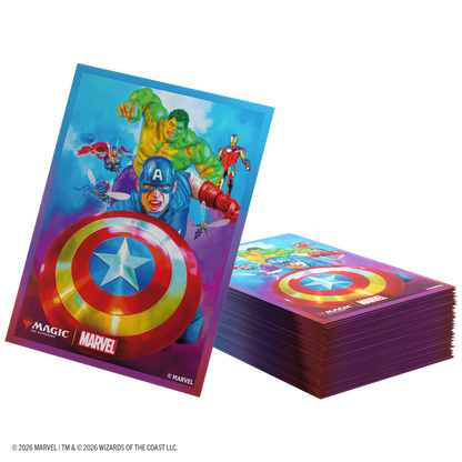 GAMEGENIC: MTG Marvel SH Art Sleeves Captain America