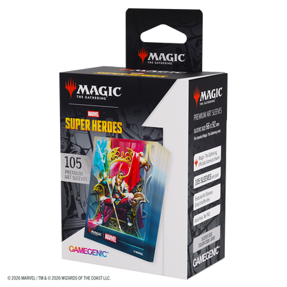 GAMEGENIC: MTG Marvel SH Art Sleeves Loki/Doctor Doom