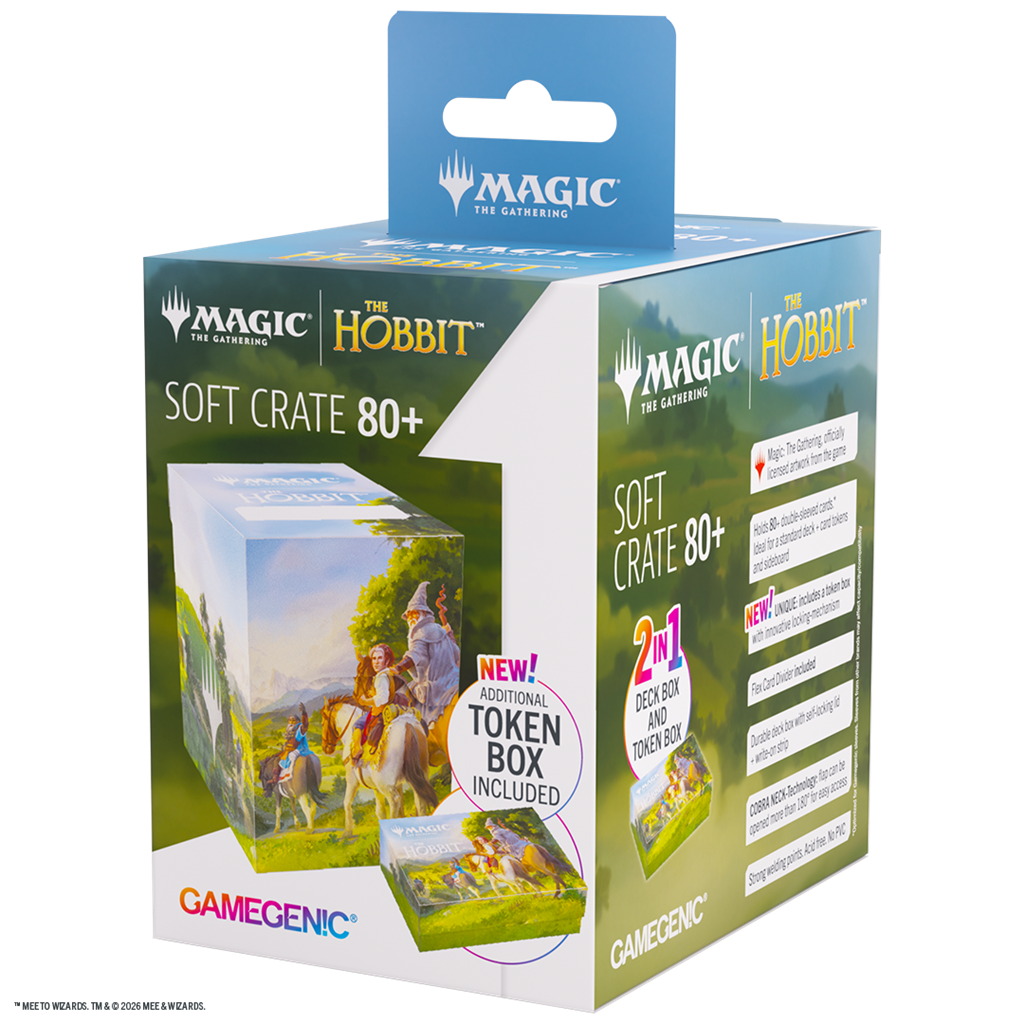 GAMEGENIC: MTG The Hobbit Soft Crate 80+ - Leaving Hobbiton/Troop of Ponies