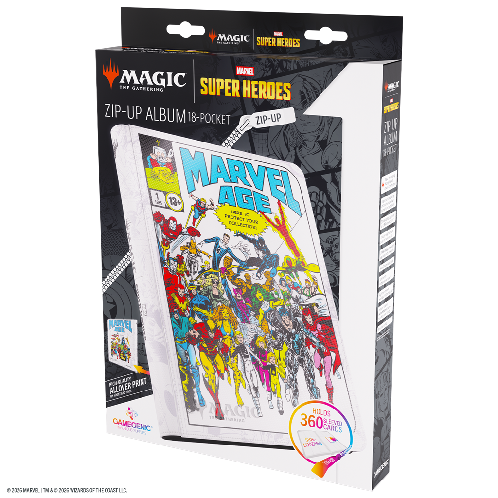 GAMEGENIC: MTG Marvel SH ZipUp 18 Pocket Marvel Age