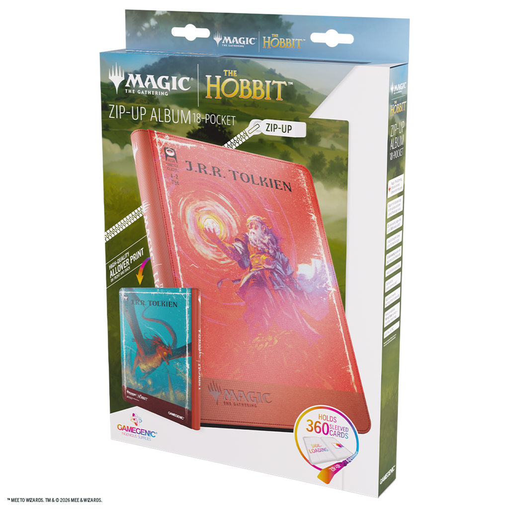 GAMEGENIC: MTG The Hobbit Zip-Up Album 18-Pocket - The Arkenstone/Smaug, Worm of Dread