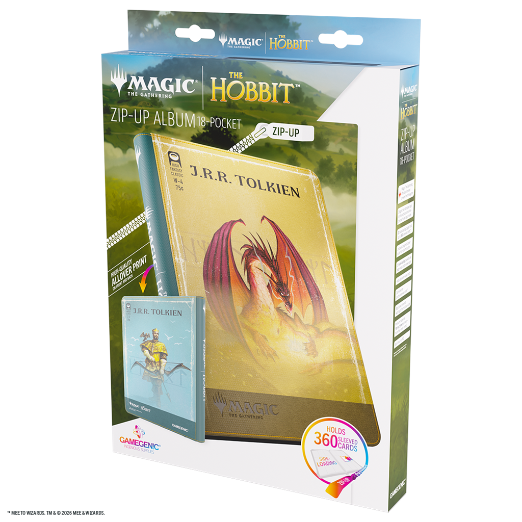 GAMEGENIC: MTG The Hobbit Zip-Up Album 18-Pocket - Gleaming Splendor/The King of Dale