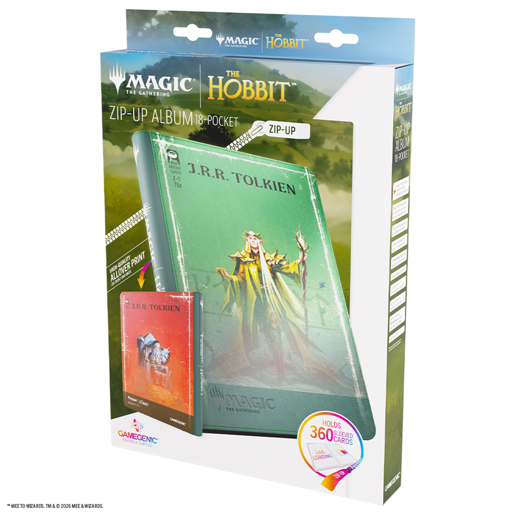 GAMEGENIC: MTG The Hobbit Zip-Up Album 18-Pocket - Thranduil, the Elvenking/The Mountain-king