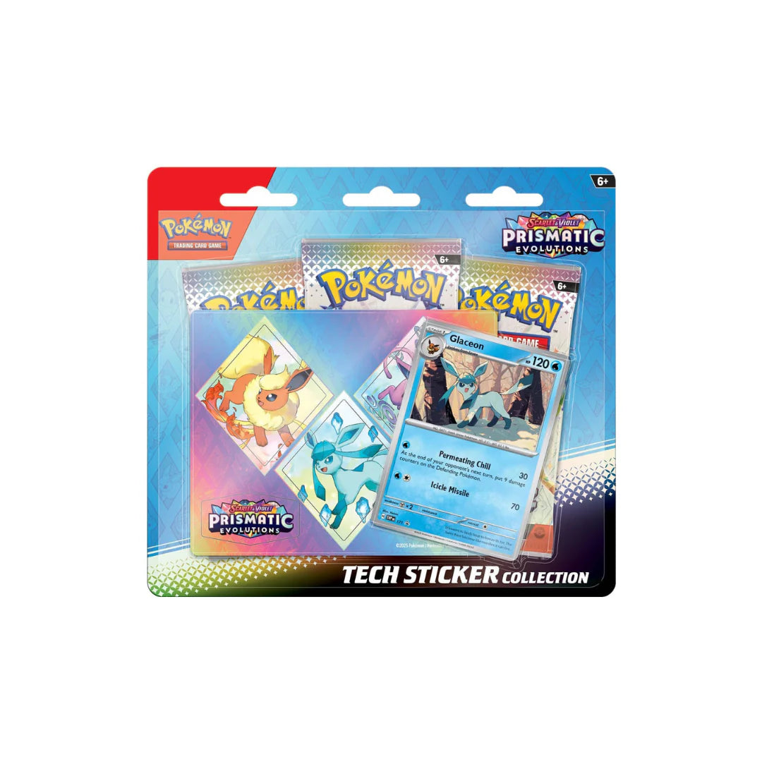 PREPEDIDO POKEMON:  Tech Sticker Collection sv 8.5 Evoluciones Prismáticas Español