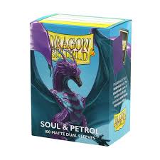 DRAGON SHIELD - 100 SLEEVES - SOUL &amp; PETROL - DUAL